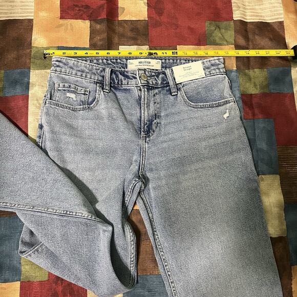Hollister Jeans Women’s Low Rise Relaxed Straight Size 6Reg w28 wide Leg NWT - Picture 6 of 6